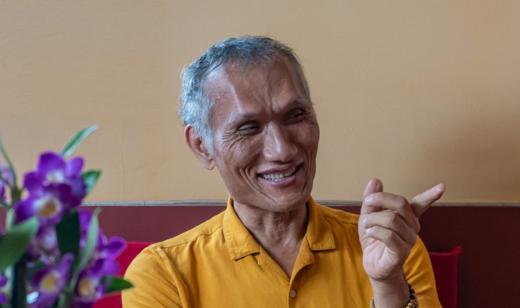 A portrait of Yangsi Rinpoche